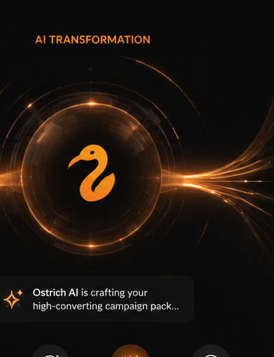 Ostrich AI transformation visual